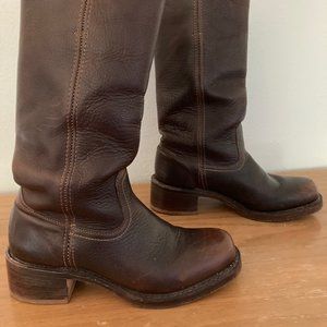 Frye Campus 14L Boots Dark Brown size 9.5 women’s